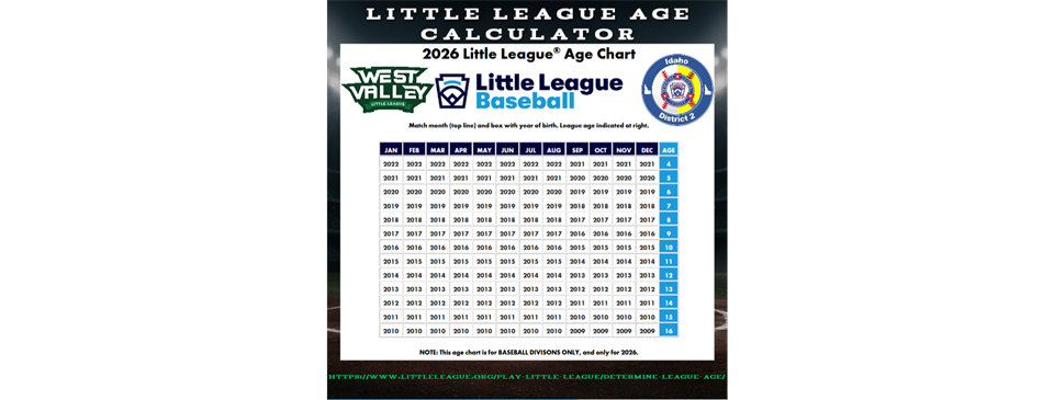 Little League Age Finder 