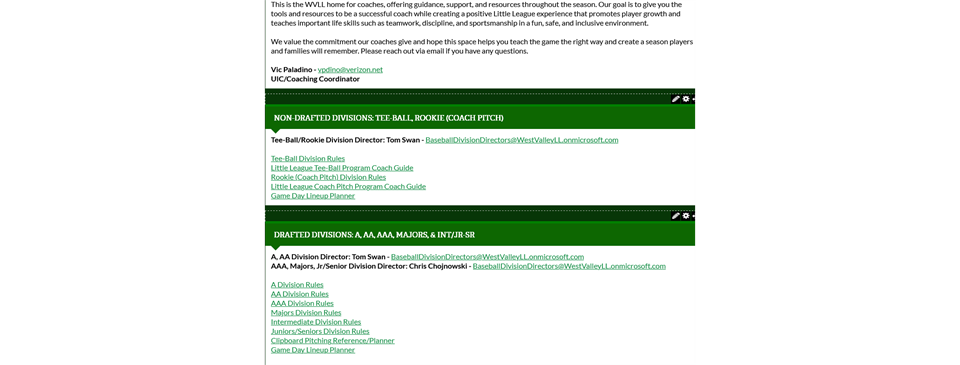 Coaches Corner Updated!!! Check it out!