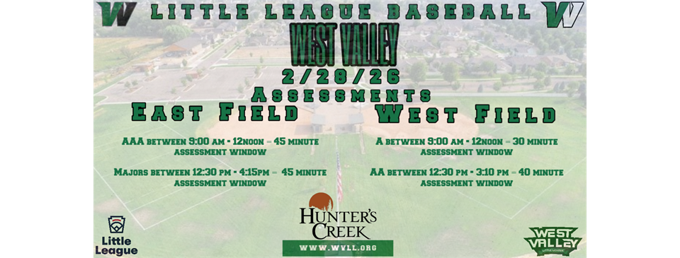 Assessments this Saturday 2/28