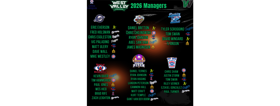 2026 WVLL Managers